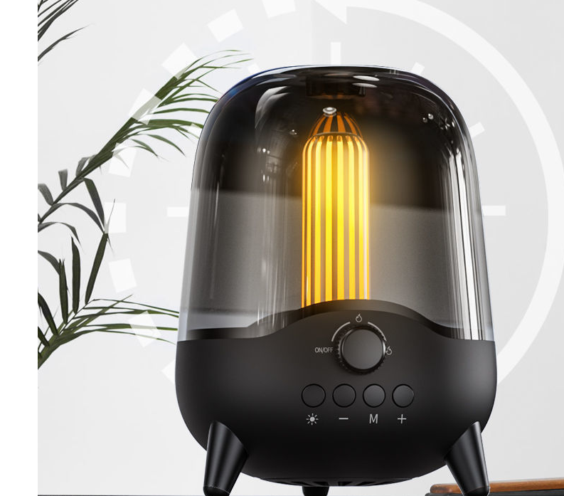 Portable Wireless Bluetooth Speaker Flickering Ambient Light