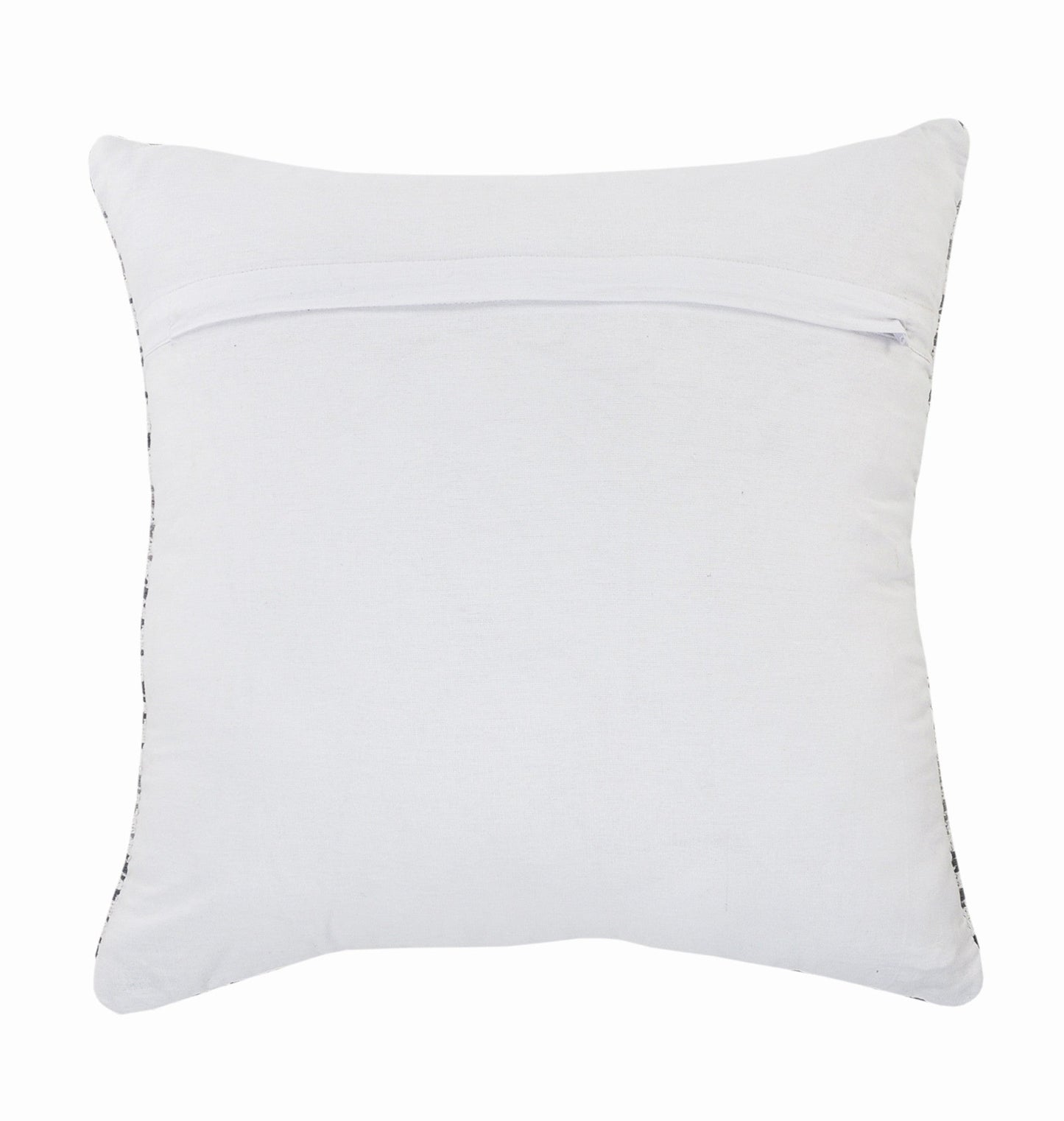 Set of Four 18" X 18" Yellow Beach Chevron Cotton Zippered Pillow