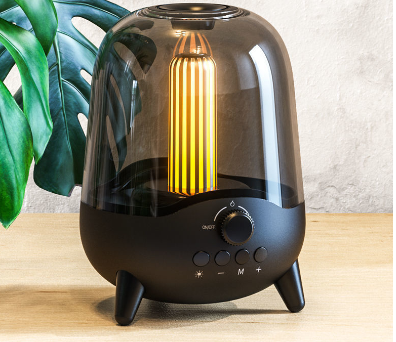 Portable Wireless Bluetooth Speaker Flickering Ambient Light