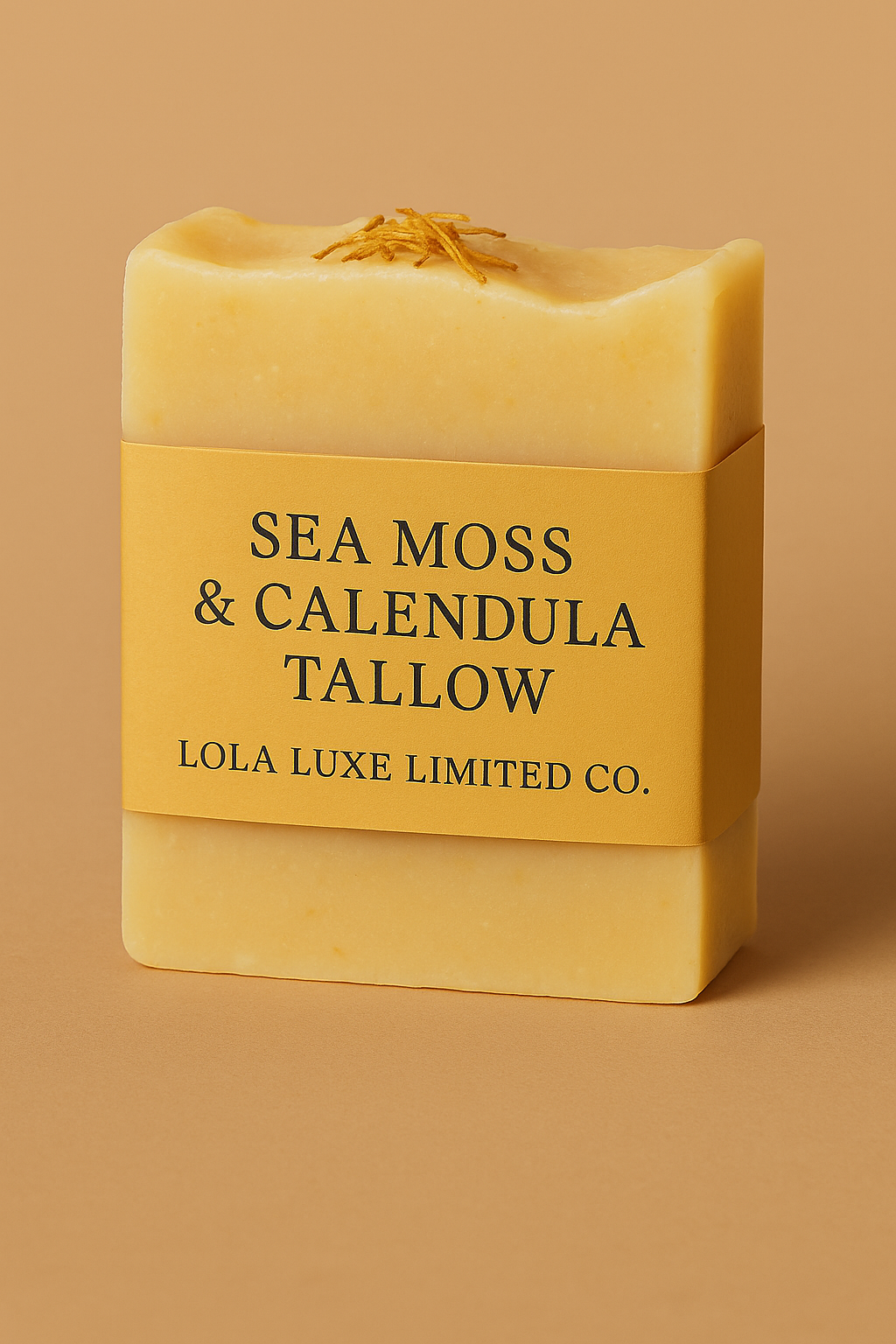 Sea Moss & Calendula Tallow Soap – Ultra-Nourishing Handmade Bar for
