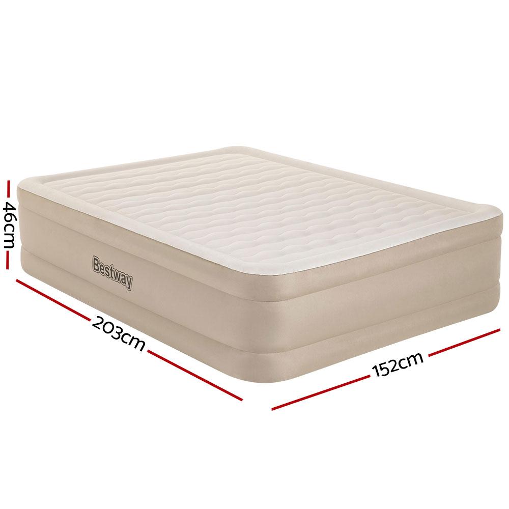 Bestway Air Mattress Queen Inflatable Bed 46cm Airbed Grey