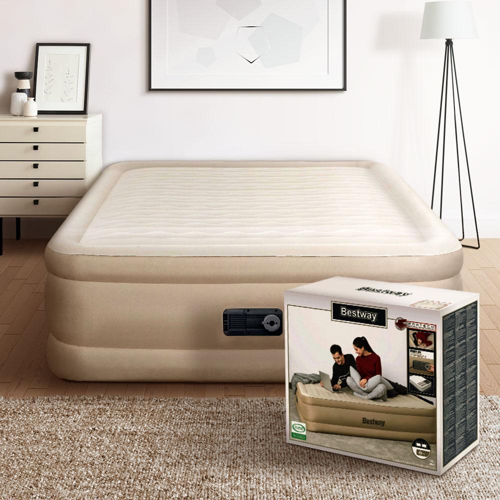 Bestway Air Mattress Queen Inflatable Bed 46cm Airbed Grey