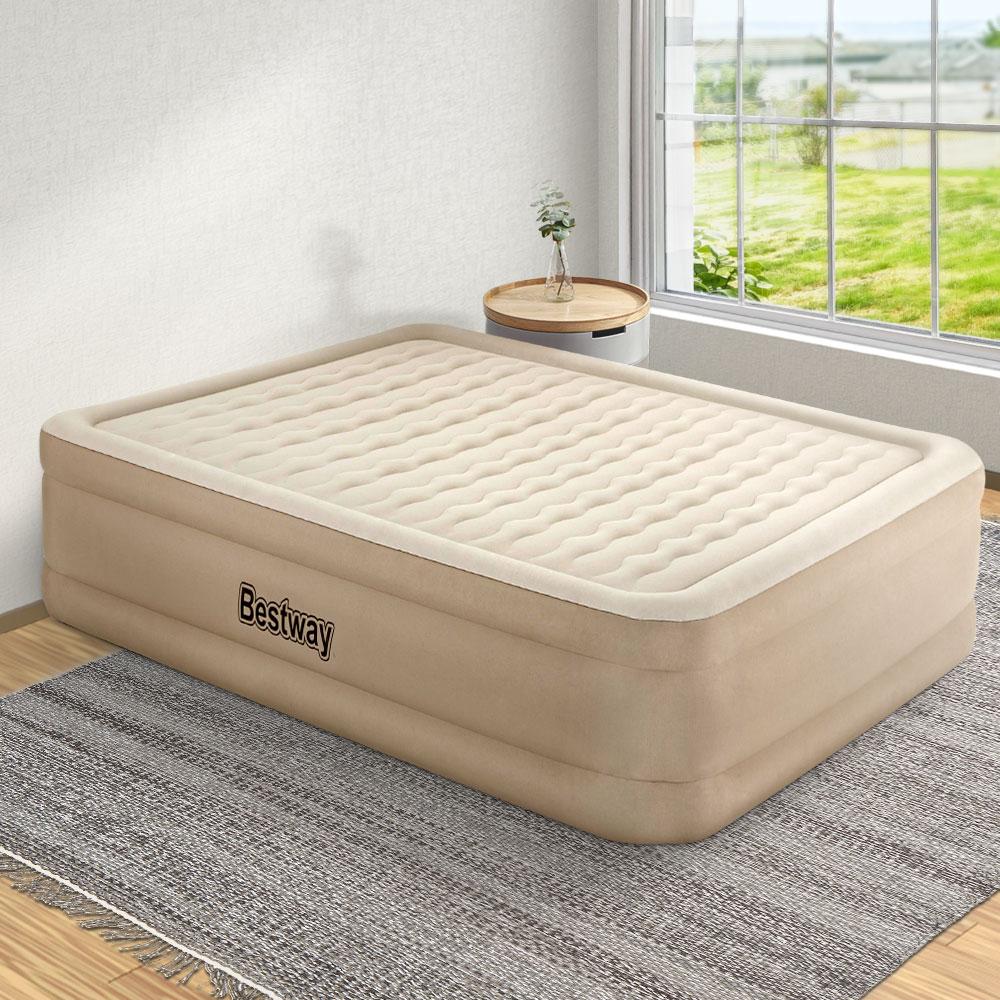 Bestway Air Mattress Queen Inflatable Bed 46cm Airbed Grey