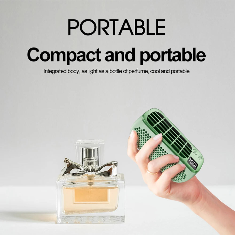 Portable Bladeless Fan Desktop Cooling Fan with Night Light 5 Wind