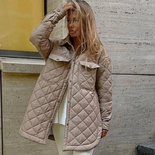 Long Breasted Lapel Cotton Jacket – 25 Edition