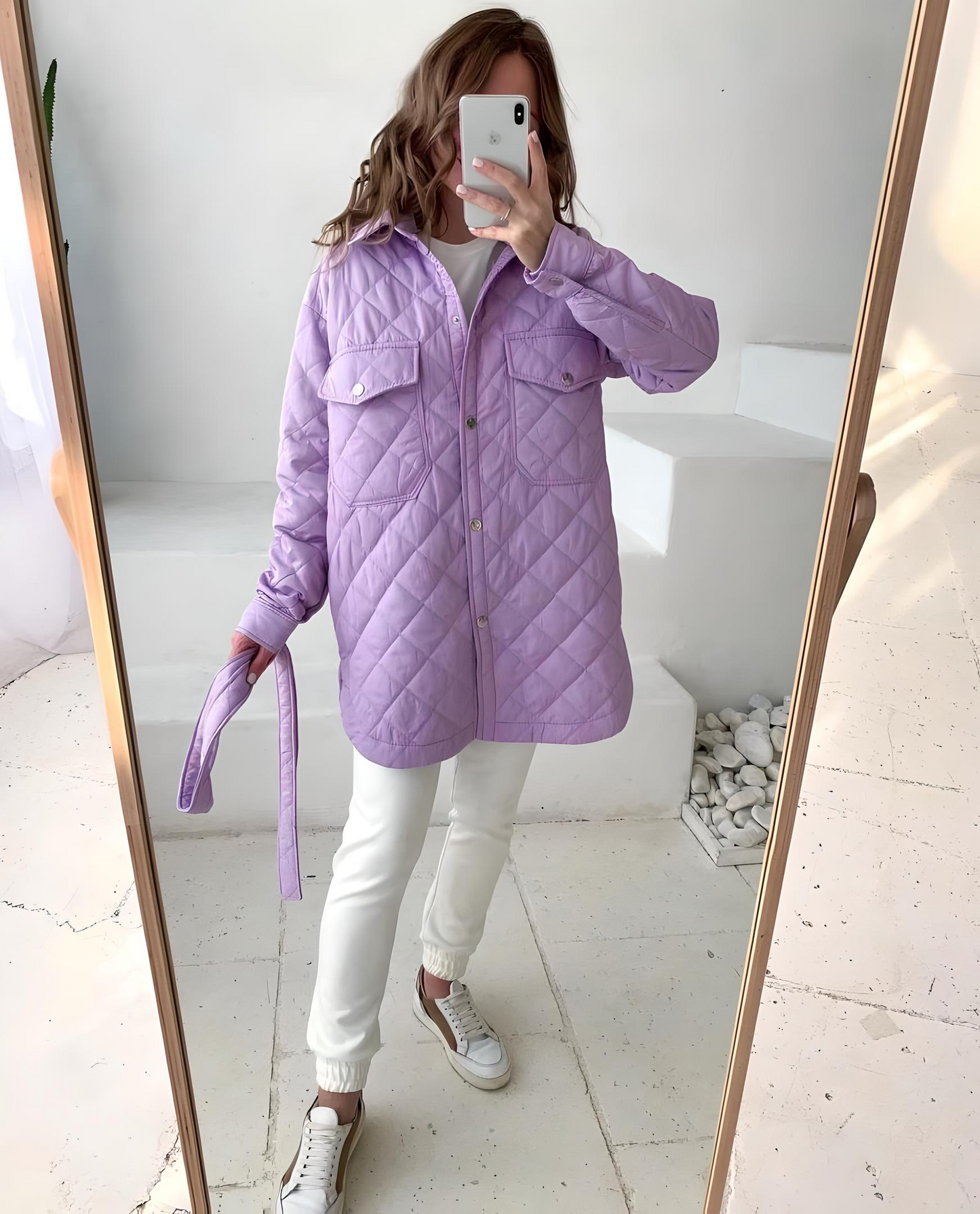 Long Breasted Lapel Cotton Jacket – 25 Edition